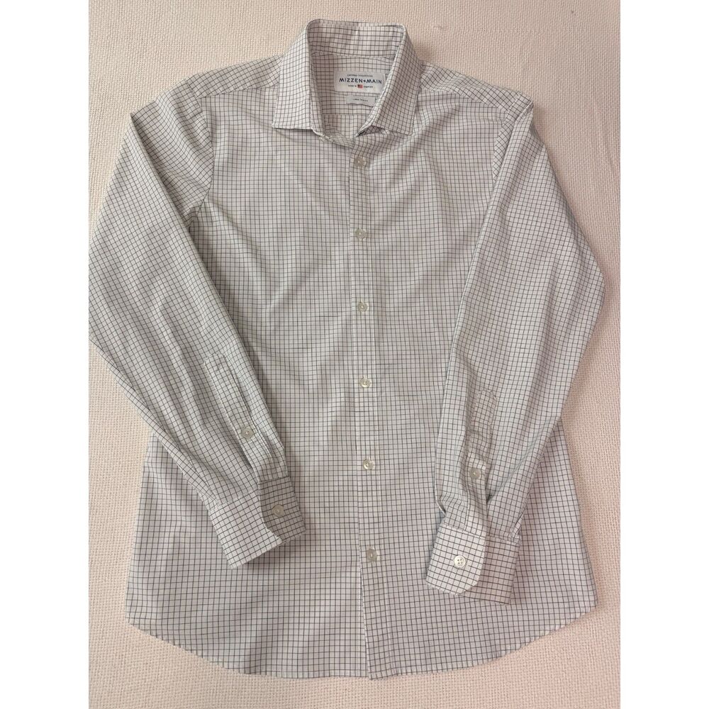 Mizzen+Main Leeward white button down Shirt – Large